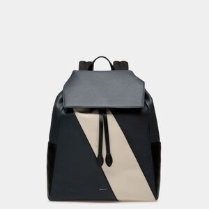 Bally Lago Backpack in Midnight Leather